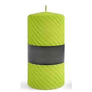 Mondex Parafínová svíčka Caroline Mat 7x10 cm světle zelená obraz