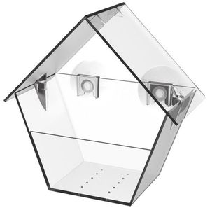 Esschert Design Plastové krmítko BIRDOS průhledné obraz
