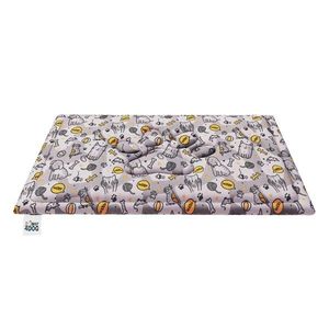 FDM Podložka pro psy BRICK 130x70 cm světle šedá s motivem obraz