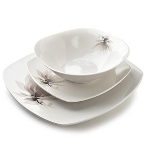 Affekdesign Porcelánová jídelní sada 18 ks talířů MAGNOLIA bílá obraz