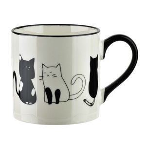Affekdesign Porcelánový hrnek COTTELLO II. 370 ml bílý/černý obraz