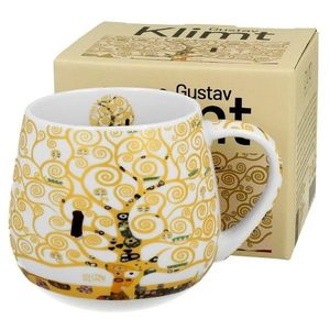 Duo Porcelánový hrnek Klimt Ecru Tree Of Life 430 ml ecru/vícebarevný obraz