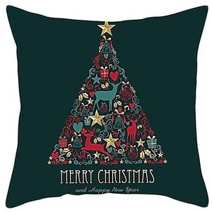 Tutumi Povlak na polštář 3D Merry Christmas zelený obraz