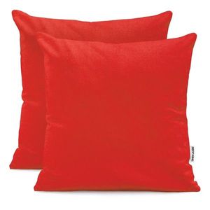 Povlaky na polštáře DecoKing Amber červené, velikost 80x80*2 obraz