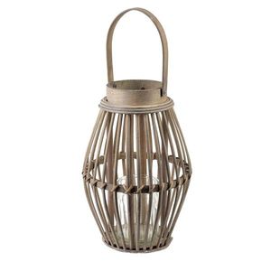 Mondex Proutěná lucerna LUCIE Grey 19x28 cm šedá obraz