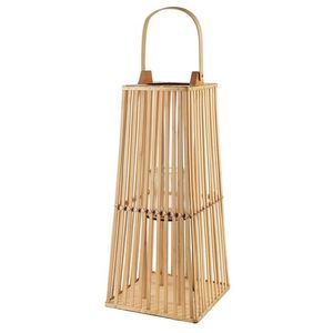 Mondex Proutěná lucerna LUCIE Natural 26, 5x57 cm hnědá obraz