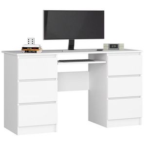 Ak furniture Psací stůl A-11 135 cm bílý obraz