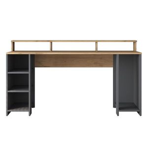 Kalune Design Psací stůl Kalipo 160 cm ořech/antracit obraz