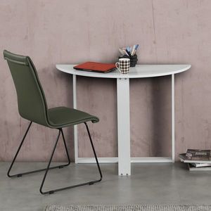 Kalune Design Půlkruhový jídelní stůl MIDDLE bílý obraz