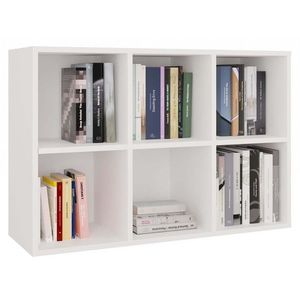 TP Living Regál MALAX MINI 2x3 bílý obraz