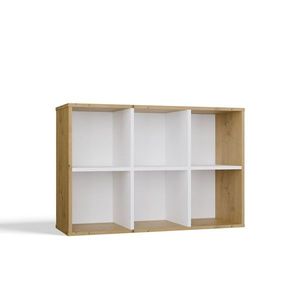 TP Living Regál Malax Mini 90 cm dub artisan/bílý obraz