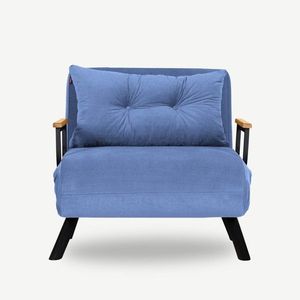 Hanah Home Rozkládací křeslo Single Sando modré obraz