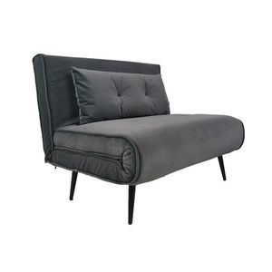 Kontrast Rozkládací pohovka Sofa Evita 100 cm tmavě šedá obraz