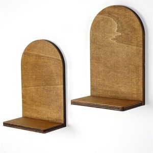Kalune Design Sada 2 ks nástěnných polic Raf261 ořech obraz