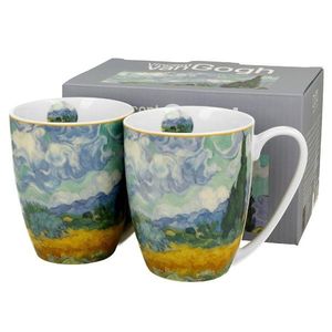Duo Sada 2 ks porcelánových hrnků Van Gogh Wheat Field 350 ml vícebarevný obraz