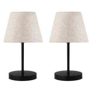 Opviq Sada 2 ks stolních lamp Gigi krémová/černá obraz