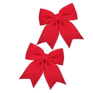 Mondex Since 1986 Sada 2 ks vánočních dekorativních mašlí Santa Lila 13, 5x14, 5 cm červená obraz
