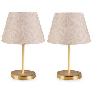Opviq Sada 2 stolních lamp Deno III krémová obraz