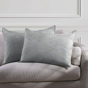Sada 2ks povlaků na polštáře AmeliaHome Laila 50x70 cm stříbrná , velikost 45x45 obraz