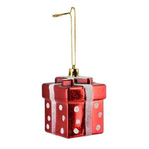 Mondex Since 1986 Sada 3 ks vánočních ozdob Brock 5x5 cm červená obraz