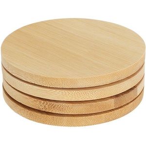 Excellent Houseware Sada 4 ks bambusových podtácků BIMBOO I. hnědá obraz