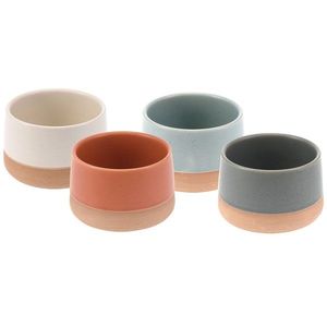 Excellent Houseware Sada 4 ks kameninových misek KAWI vícebarevná obraz