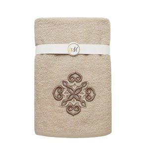 Faro Sada bavlněných ručníků MARIBELLA 005 3 ks světle béžová/mandala obraz