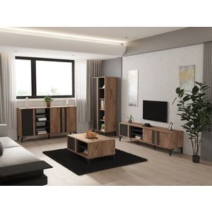 Kalune Design Sada nábytku do obývacího pokoje Lacin borovice Atlantic/antracit obraz