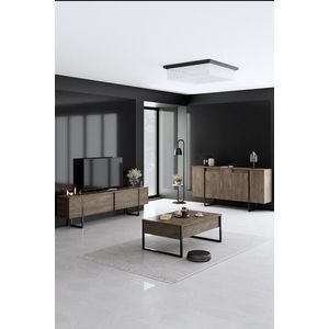Kalune Design Sada nábytku do obývacího pokoje Luxe ořech/černá obraz