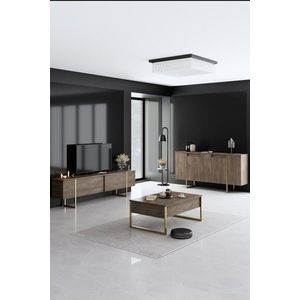 Kalune Design Sada nábytku do obývacího pokoje Luxe ořech/zlatá obraz