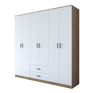 Kalune Design Šatní skříň BA 111 210 cm ořech/bílá obraz