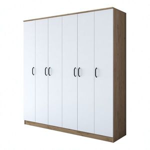 Kalune Design Šatní skříň BA 114 180 cm ořech/bílá obraz