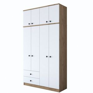 Kalune Design Šatní skříň BA 121 120 cm ořech/bílá obraz