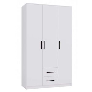 TP Living Šatní skříň Romana 120 cm bílá obraz