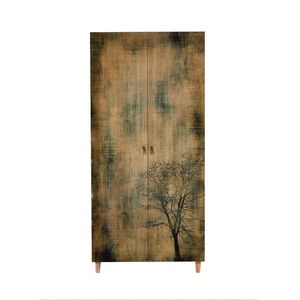 Kalune Design Šatní skříň Stil 90 cm dub sonoma/strom obraz