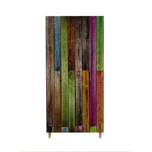 Kalune Design Šatní skříň Stil 90 cm dub sonoma/vícebarevná obraz