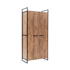 Kalune Design Šatní uzavřená skříň Dynamic 104 cm borovice Atlantic/černá obraz