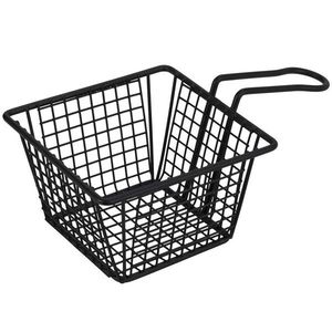 Excellent Houseware Servírovací košík na hranolky PRISMA černý obraz
