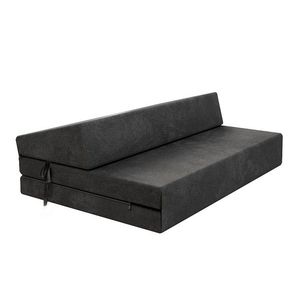 FDM Skládací matrace a pohovka SUZI COMFORT TRINITY 121 cm černá obraz