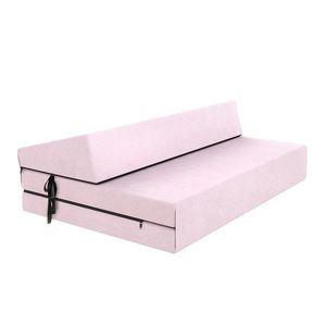 FDM Skládací matrace a pohovka SUZI COMFORT TRINITY 121 cm pudrově růžová obraz