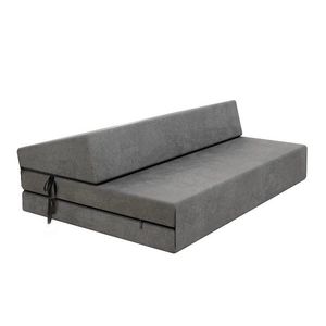 FDM Skládací matrace a pohovka SUZI COMFORT TRINITY 121 cm tmavě šedá obraz