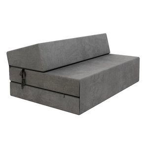 FDM Skládací matrace a pohovka SUZI MAXI TRINITY 121 cm tmavě šedá obraz
