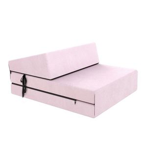 FDM Skládací matrace a pohovka SUZI MINI TRINITY 71 cm pudrově růžová obraz