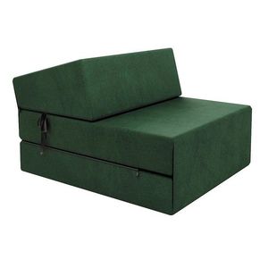FDM Skládací matrace a pohovka SUZI TRINITY 71 cm láhvově zelená obraz