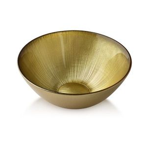 Allesken Skleněná mísa GOLDIE 15 cm zlatá obraz