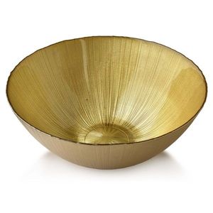 Allesken Skleněná mísa GOLDIE 25 cm zlatá obraz