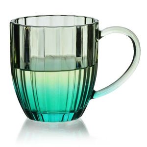 Affekdesign Skleněný hrnek VINI 350 ml zelený/modrý obraz