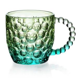 Affekdesign Skleněný hrnek VINI PEARL 350 ml zelený/modrý obraz