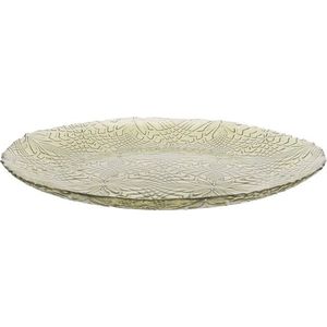 Mondex Skleněný servírovací talíř SIMPLICITY 28 cm zelený obraz