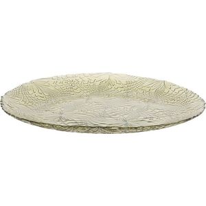 Mondex Skleněný servírovací talíř SIMPLICITY 32 cm zelený obraz
